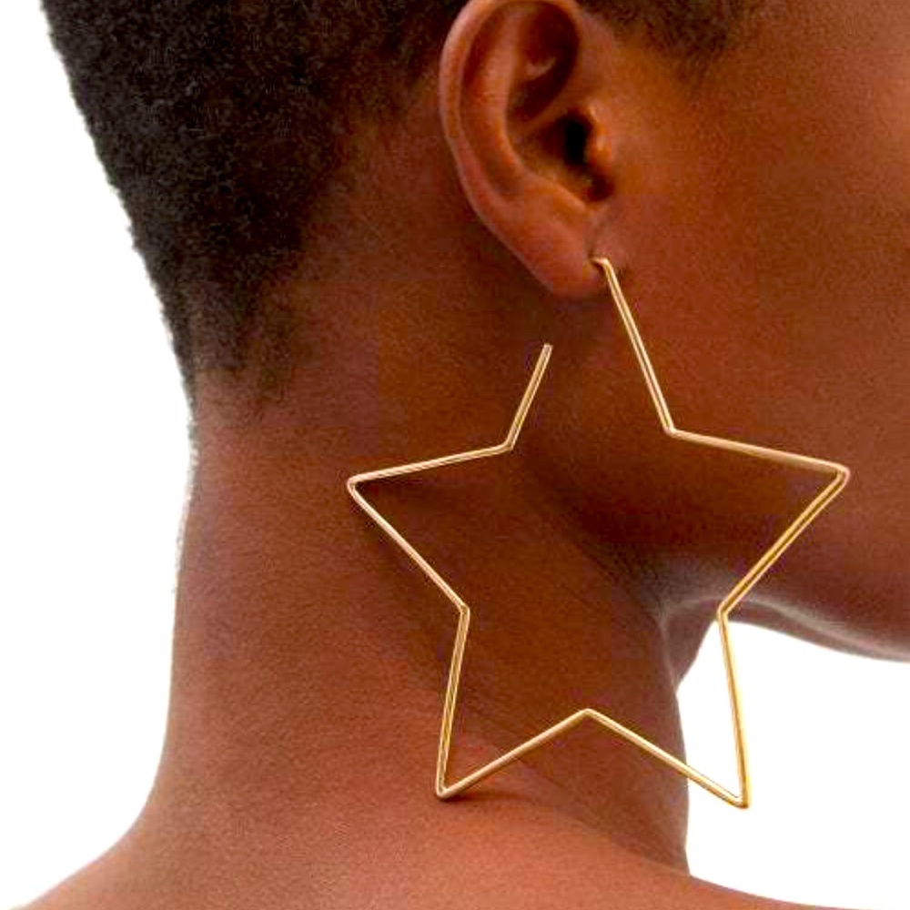 ISABEL MARANT gold star silhouette earrings $280
